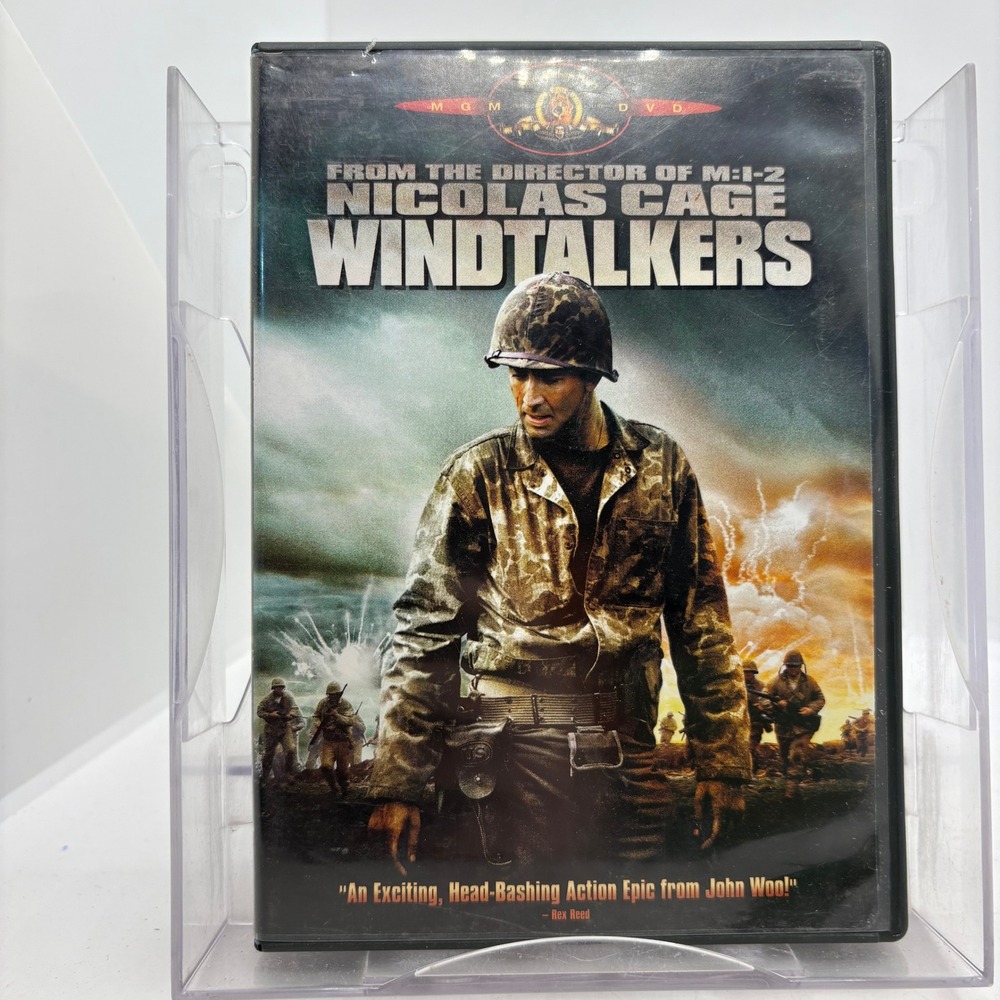 Windtalkers DVD 2002 Nicolas Cage Adam Beach John Woo War Action Movie MGM